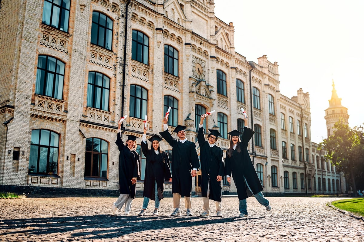 Graduates celebrating at Korean university — D-2-4 PhD visa guide Part 3