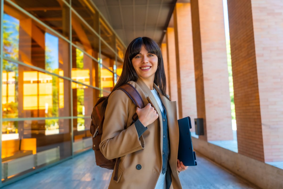 University student on a Korean campus with a backpack — D-2-6 Exchange Student Visa Guide Part 2 featured image